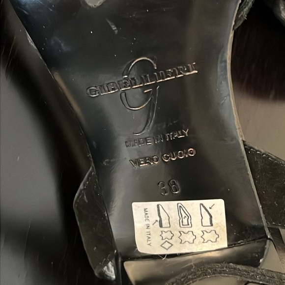 Enrico Gibellieri strappy wrap sandals, black, made in Italy, suede, size 8 tts - Picture 10 of 17